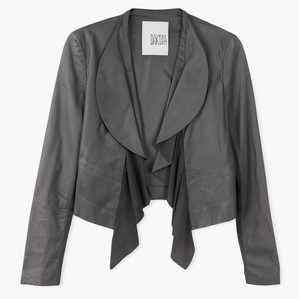 BB Dakota Channing Distressed Leather Jacket